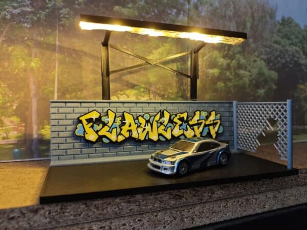 Diorama Hot Wheels 3D "Graffiti Scene"