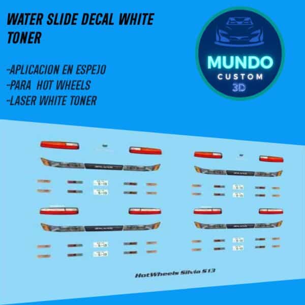 Decals Faros Nissan Silvia S13 Hot Wheels