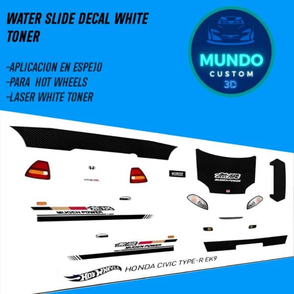 Decals MGN Honda Civic EK Hot Wheels
