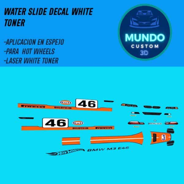 Decals GLF BMW M3 E46 Hot Wheels