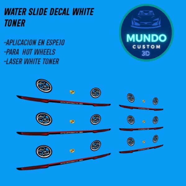 Decals Faros Porsche 911  992 Hot Wheels