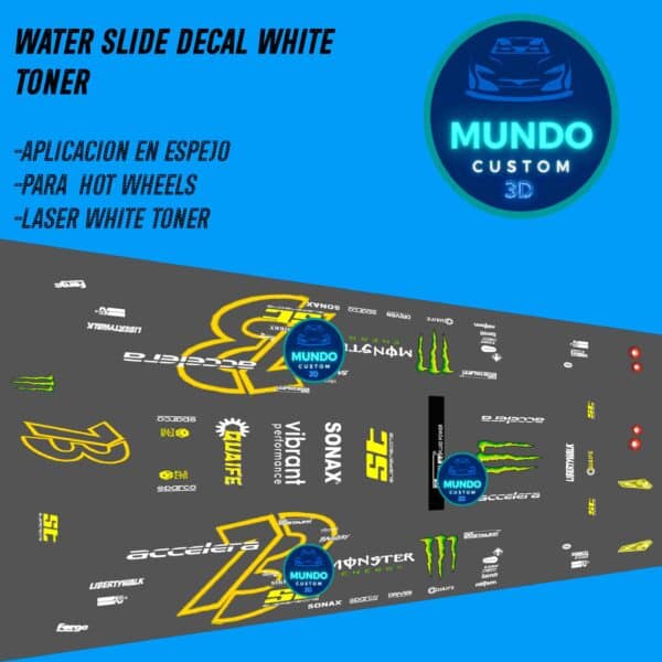 Decals BGGS Nissan GTR R35 LBWK Hot Wheels