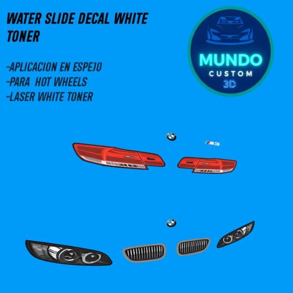Decals Faros Bmw M3 E90 Hot Wheels