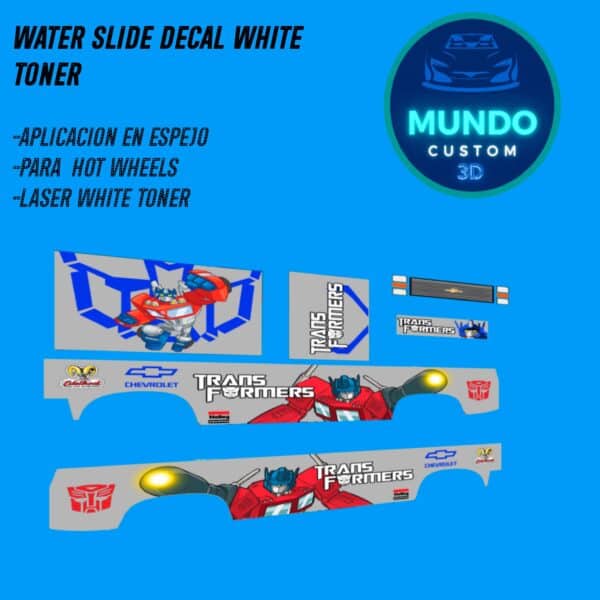 Decals Trans Chevy Silverado 83 Hot Wheels