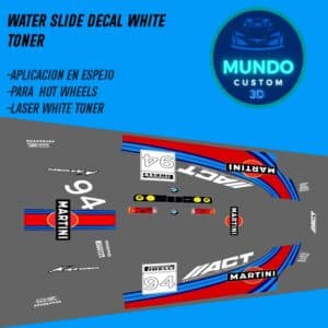 Decals Martini Racing Tinta Blanca BMW M3 E30 Hot Wheels 1/64 - Custom Motorsport