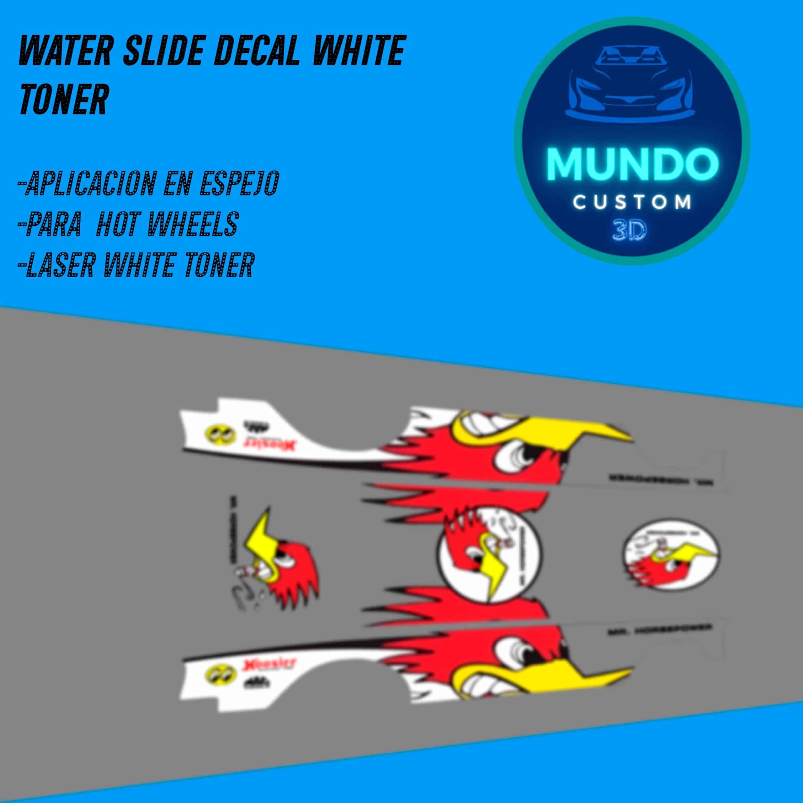 Decals Mr Horsepower Tinta Blanca Chevy Gasser 55 Hot Wheels 1/64 - Clay Smith Cams Custom