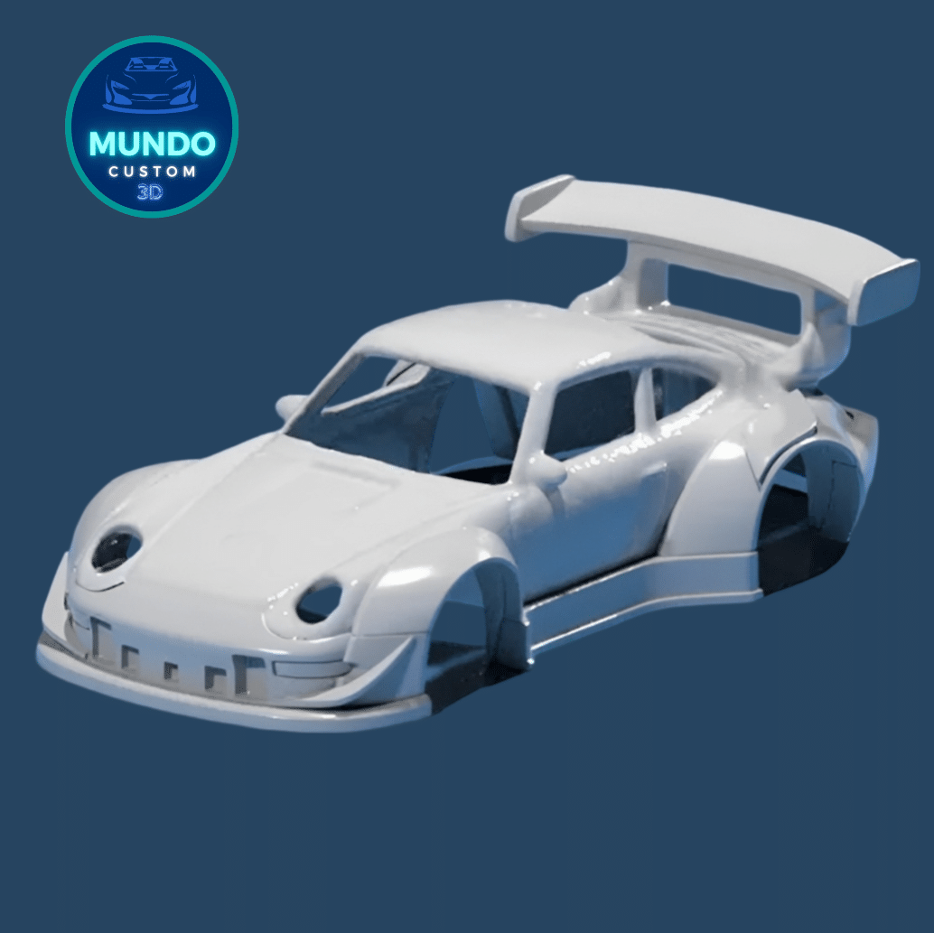 Transforma tu Colección: El Bodykit RWB Definitivo en Resina para Porsche 993 GT2 Hot Wheels