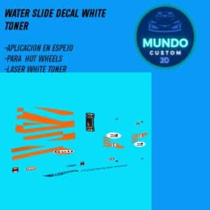 Decals Lubricantes G Tinta Blanca Datsun 510 Wagon Hot Wheels 1/64 - Custom Racing Kit"