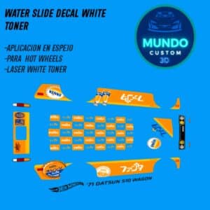 Decals Orange Drink Tinta Blanca Datsun 510 Wagon Hot Wheels 1/64 - JDM Custom Kit"