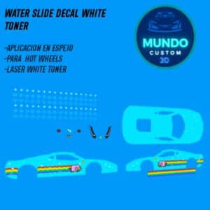 Decals Waterslide Purrari 1:64 para Ferrari 458 Hot Wheels