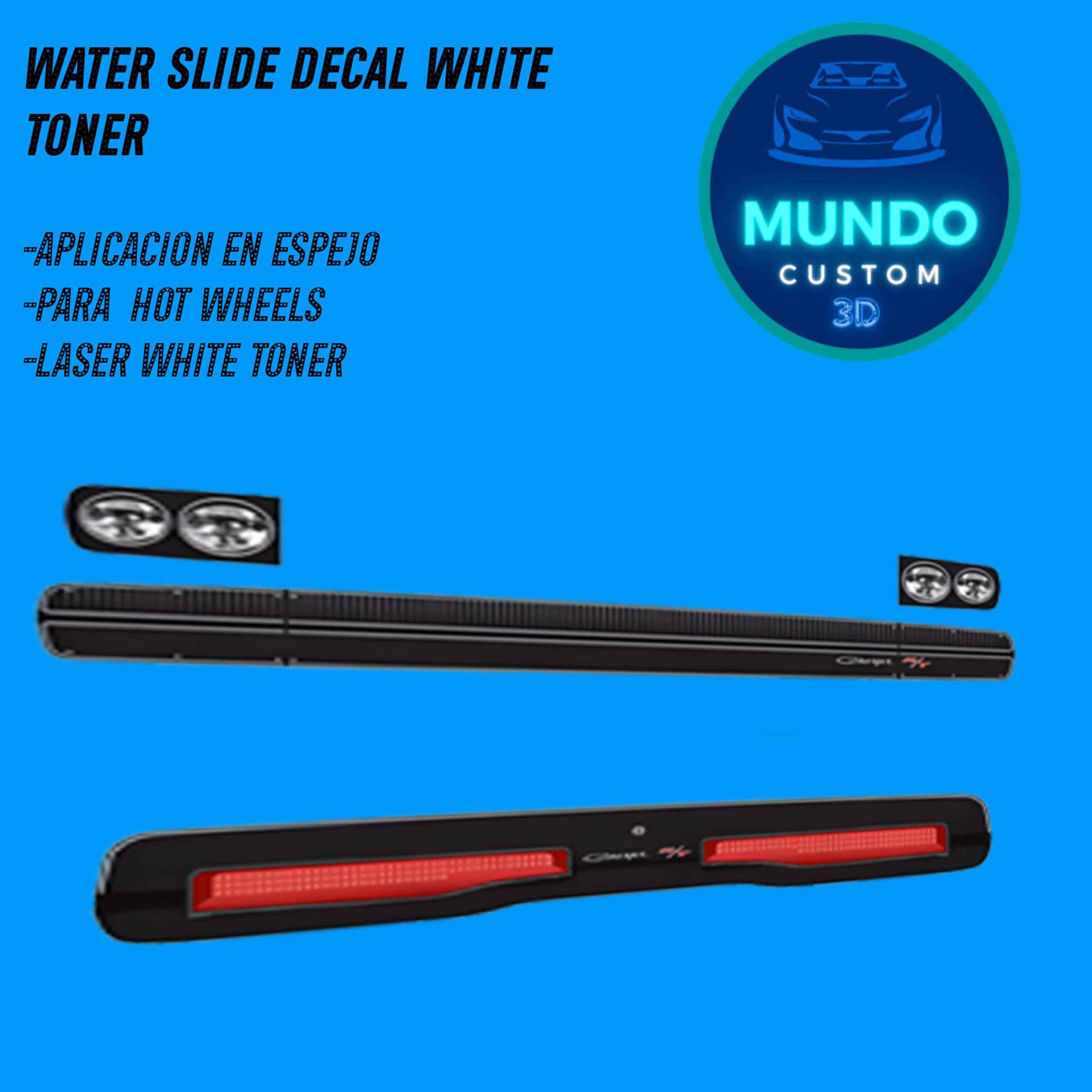 Decals Faros Tinta Blanca Dodge Charger 1970 Hot Wheels