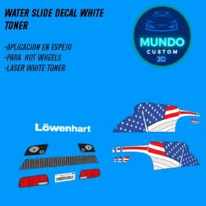 Decals"Underground 2" con Tinta Blanca Real: Ford Mustang '07 (Hot Wheels 1:64)