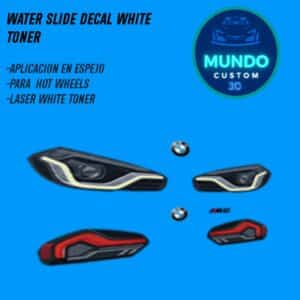 Decals Faros BMW M2 G87 Matchbox 1/64 - Tinta Blanca Premium Custom