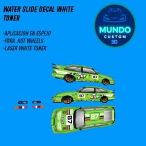 Decals"7 Arriba" con Tinta Blanca Real: Ford Sierra (Hot Wheels 1:64)