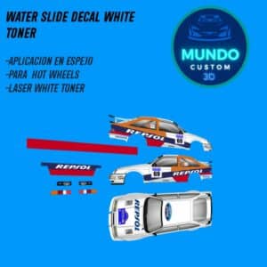 Decals RPSL con Tinta Blanca Real: Ford Sierra (Hot Wheels 1:64)