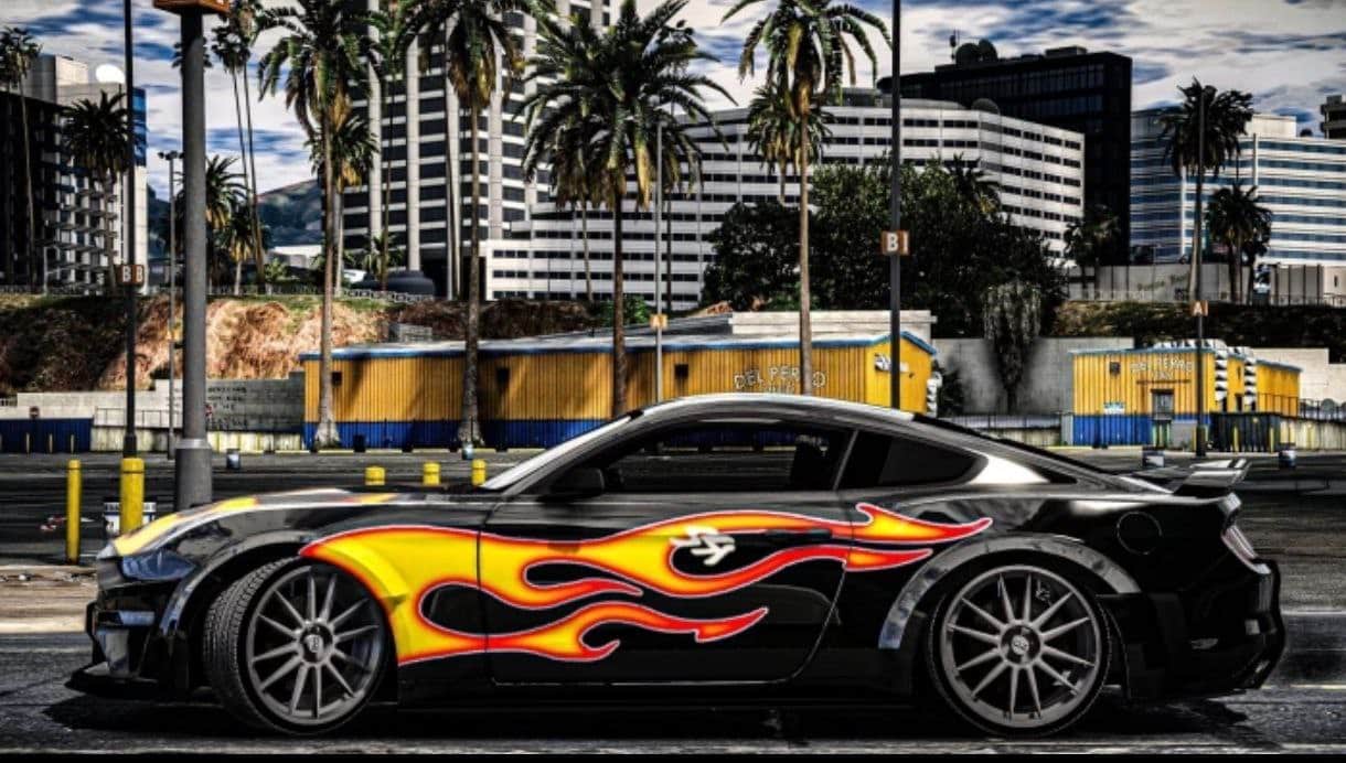 Decals "Razor" NFS con Tinta Blanca Real: Ford Mustang '07 (Hot Wheels 1:64) - Imagen 2