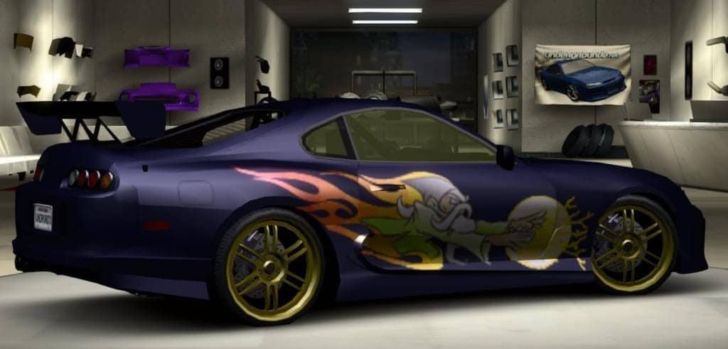 Decals "STREET LEGEND" en Tinta Blanca: Revive la Nostalgia de Underground 2 en tu Toyota Supra MK4 - Imagen 2