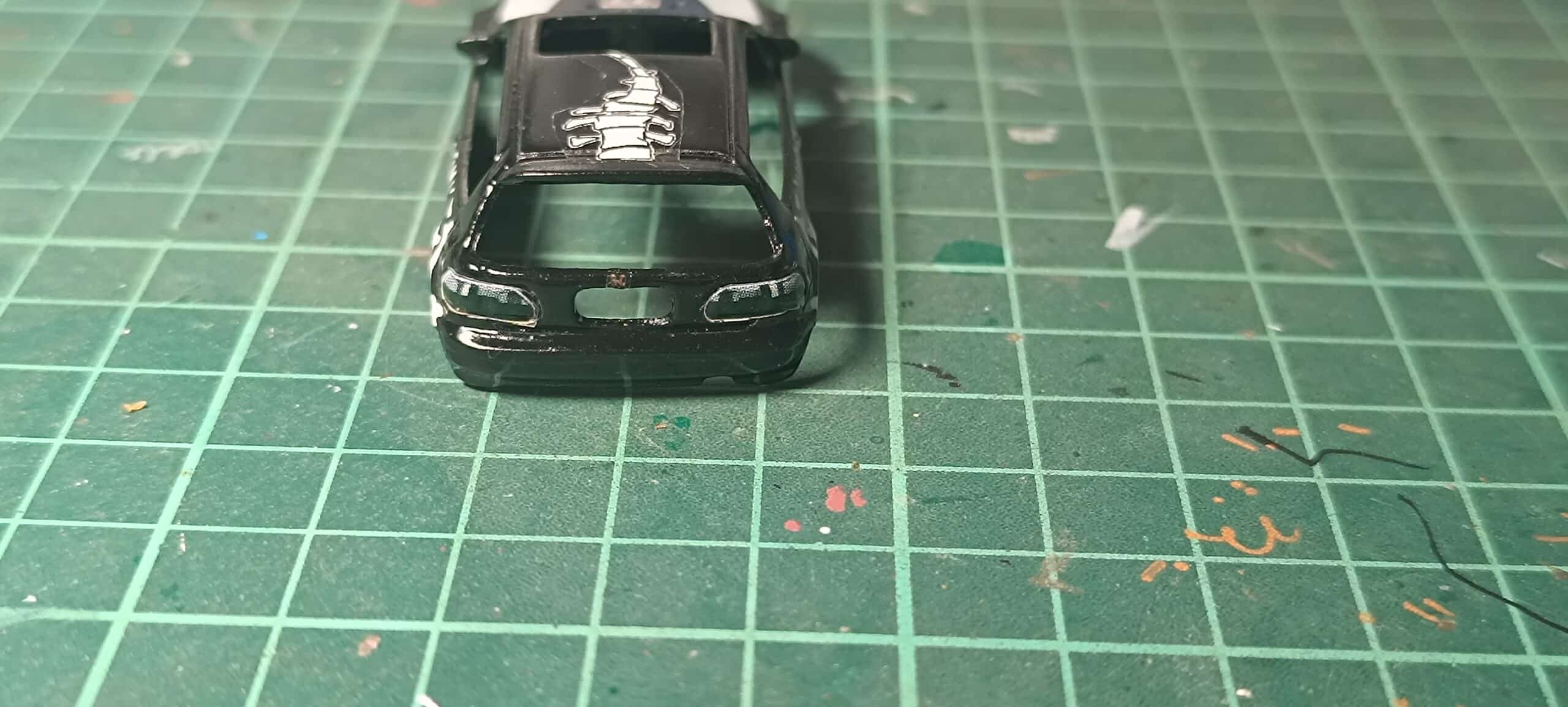 Decals "SKELETON-RAGE" en Tinta Blanca: El Diseño más Radical para tu Honda Civic EG Hot Wheels - Imagen 4