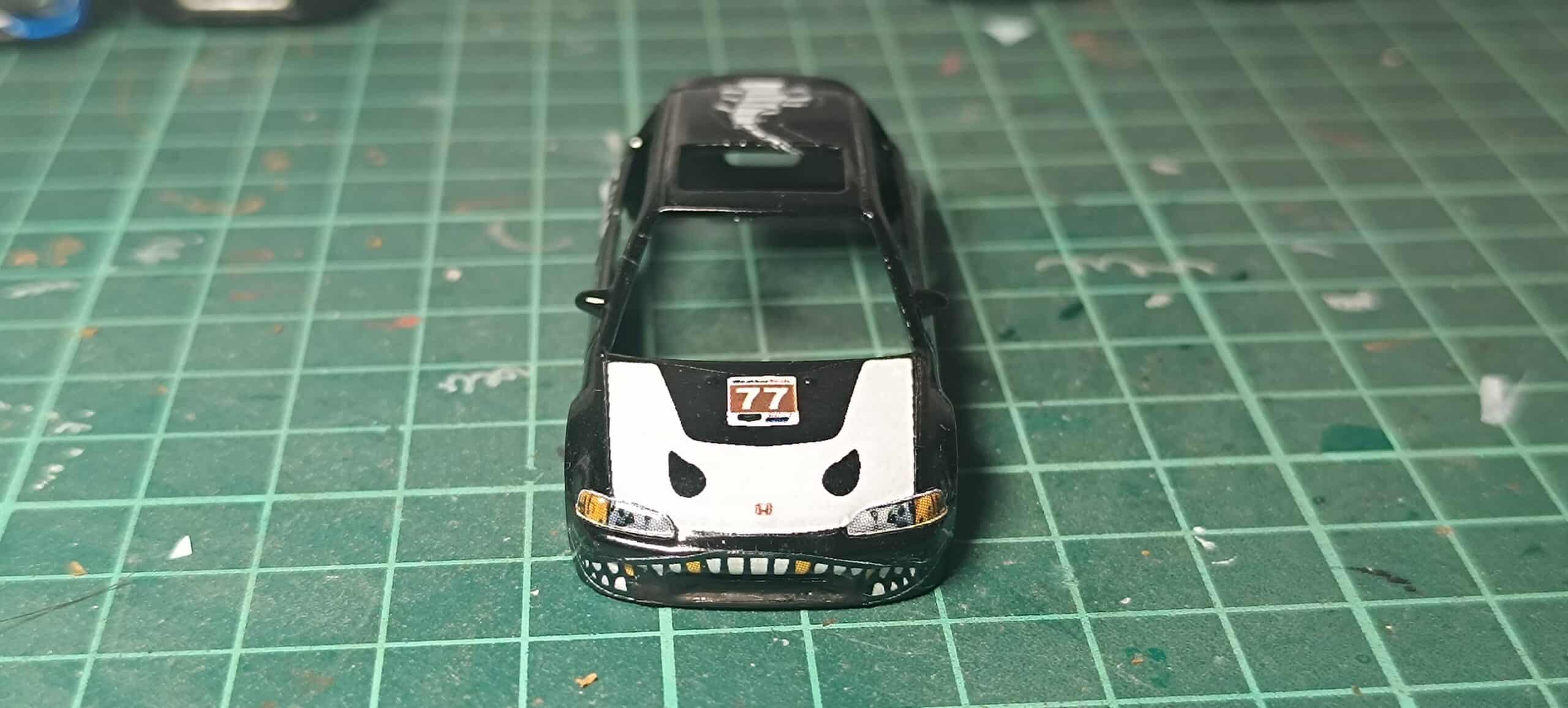 Decals "SKELETON-RAGE" en Tinta Blanca: El Diseño más Radical para tu Honda Civic EG Hot Wheels - Imagen 3