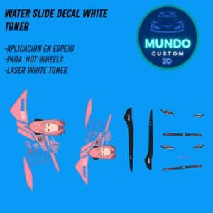 ¡Cultura Itasha Japonesa! Decals "Manga" con Tinta Blanca Real: Nissan 400Z (Hot Wheels 1:64)