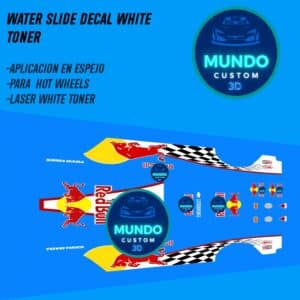 ¡Poder Radical! Calcas "Toro Energy Drink" con Tinta Blanca Real: Chevy '55 Gasser (Hot Wheels 1:64)
