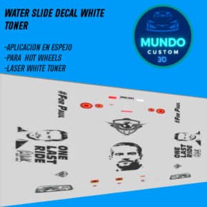 Decals "FOR PAUL" en Tinta Blanca: El Tributo Definitivo para tu Nissan Skyline R34 Hot Wheels