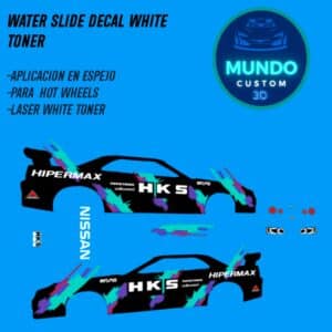 Decals "KSH" en Tinta Blanca: El Upgrade Exclusivo para tu Nissan Skyline R34 Hot Wheels