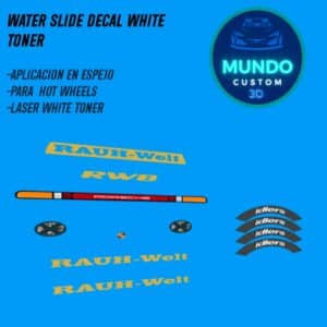 Decals Livery RWB y Faros con Tinta Blanca Real: Porsche 964 (Hot Wheels 1:64)
