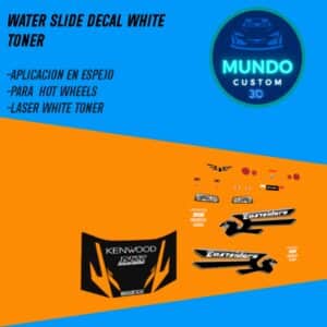Decals "NFS UNDER" en Tinta Blanca: La Nostalgia Arcade para tu Nissan Skyline R34 Hot Wheels