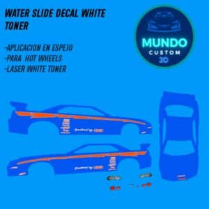 Decals "PAUL" con Tinta Blanca: El Homenaje Definitivo para tu Nissan Skyline R34 Hot Wheels