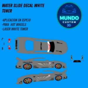 Decals "LIBERTY" en Tinta Blanca: El Look de Competición Extremo para tu Nissan GTR R35 Hot Wheels