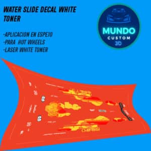 Decals "JULIUS FAST" en Tinta Blanca: Potencia y Estilo JDM para tu Mazda RX-7 Hot Wheels