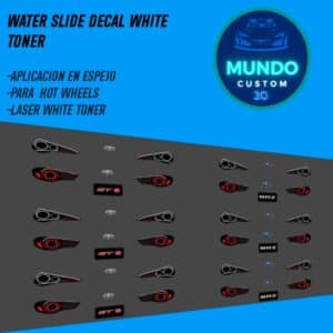 Decals "TWIN-POWER OPTICS" en Tinta Blanca: El Detalle de Iluminación para tu Toyota GT 86 o Subaru BRZ Hot Wheels