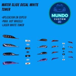 Decals "SUPRA MK5 VISION" en Tinta Blanca: El Detalle de Iluminación que tu Toyota Supra Hot Wheels Merece