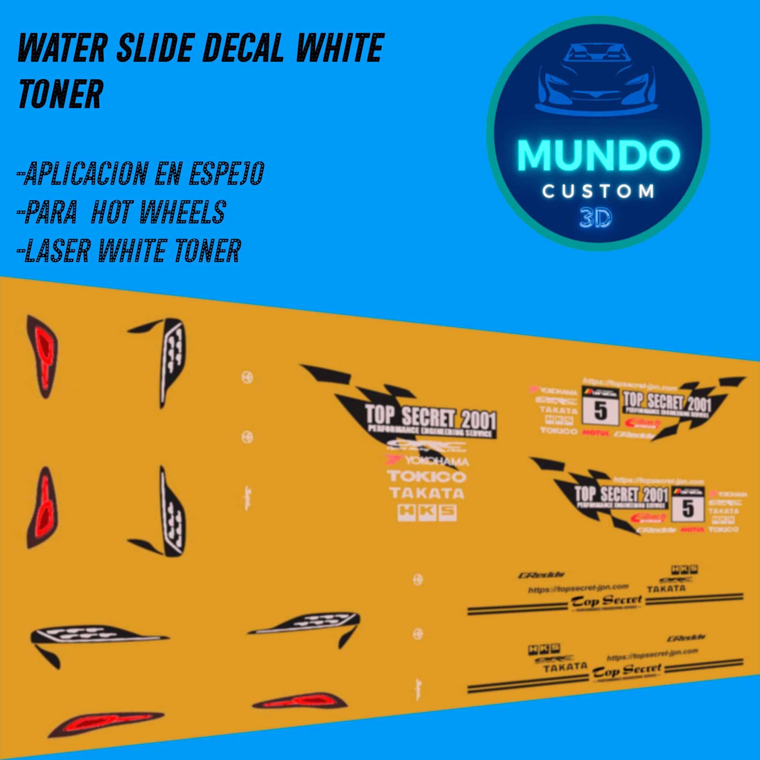 Decals "ULTRA SECRET" en Tinta Blanca: La Personalización Definitiva para tu Toyota Supra MK5