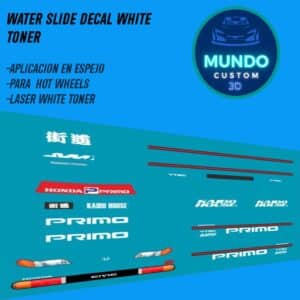 Decals "KAIDO STYLE" en Tinta Blanca: La Personalización Definitiva para tu Honda Civic EF Hot Wheels