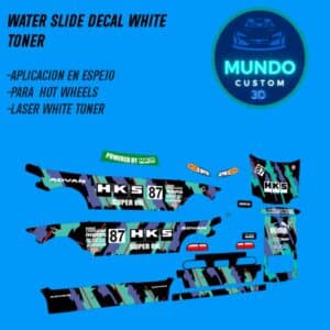 Decals "KSH-TECH" en Tinta Blanca: La Precisión Japonesa para tu Honda Civic EG Hot Wheels