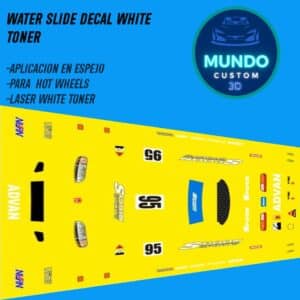 Decals "SPN PERFORMANCE" en Tinta Blanca para Honda Civic EG HOT WHEELS
