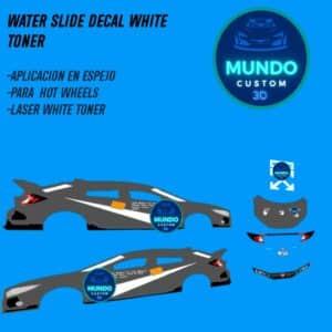 Decals "OFF-LIMITS" en Tinta Blanca: La Personalización Extrema para tu Honda Civic Type R 2018 Hot Wheels