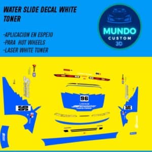 Decals "SPUMA-PRO" en Tinta Blanca: La Estética de Élite para tu Acura Integra Hot Wheels