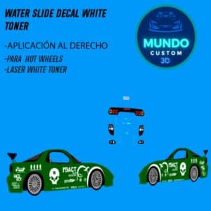 Decals "NFS PRO" en Tinta Blanca: El Estilo PRO STREET para tu Mazda RX-7 Hot Wheels