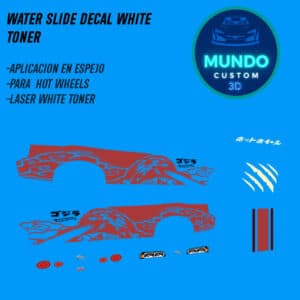 Decals "GODZILLA" en Tinta Blanca: El Poder Definitivo para tu Nissan Skyline R34 Hot Wheels