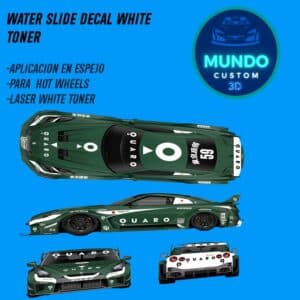 Decals "LIBERTY X QUAR" con Tinta Blanca: La Fusión Definitiva para tu Nissan GTR R35 LBWK Hot Wheels