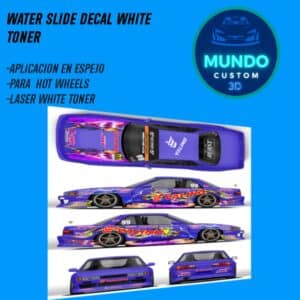 Decals "NAOKI 2023" en Tinta Blanca: El Estilo Drift Definitivo para tu Nissan Silvia S13 Hot Wheels