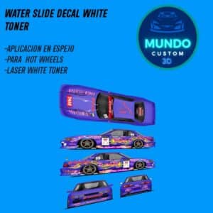 Decals "NAOKI 2022" en Tinta Blanca: El Estilo Drift Definitivo para tu Nissan Silvia S13 Hot Wheels