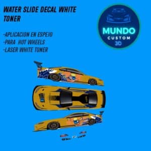 Decals "NARUT" con Tinta Blanca: El Estilo Ninja para tu Nissan Silvia S15 Hot Wheels