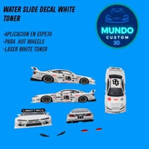 Decals "LIBERTY" en Tinta Blanca: El Estilo Widebody Definitivo para tu Nissan Silvia S15 LBWK Silhouette