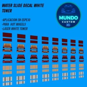 Decals de "Tapicerías Técnicas" en Tinta Blanca: Eleva el Detalle de tus Hot Wheels al Siguiente Nivel