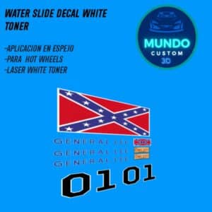 Decals "DUKES" en Tinta Blanca: El Espíritu Legendario para tus Hot Wheels