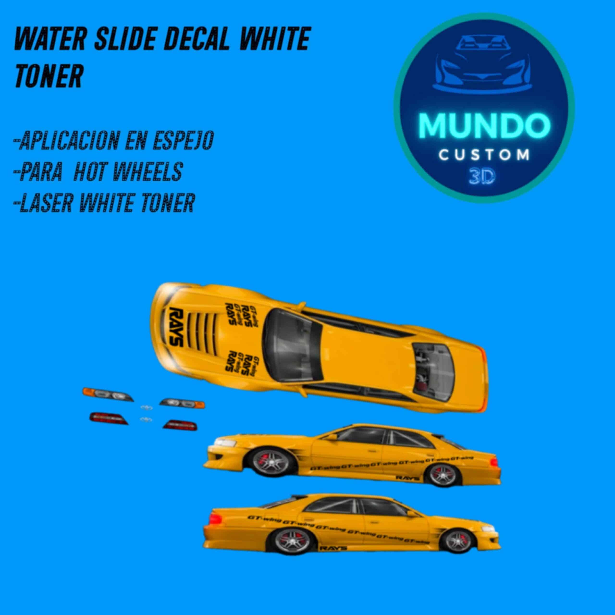 Decals "FAST SPIRIT" en Tinta Blanca: Potencia Visual para tu Toyota Chaser JZX100